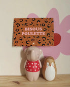 Carte d'amour illustrée Amor, Kiss Kiss, Bisous — Ma Petite Vie — Bisous Poulette — autre vue 3 | Appart 17 Bruxelles