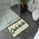 Tapis de bain « Ooh La La » festonné — Rose & rouge — vue 10, Rose & rouge | Appart 17