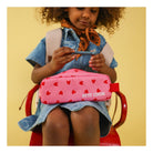 Trousse d'école simple — Atelier Wagram — Cœurs rouges fond rose — autre vue 2 | Appart 17 Bruxelles