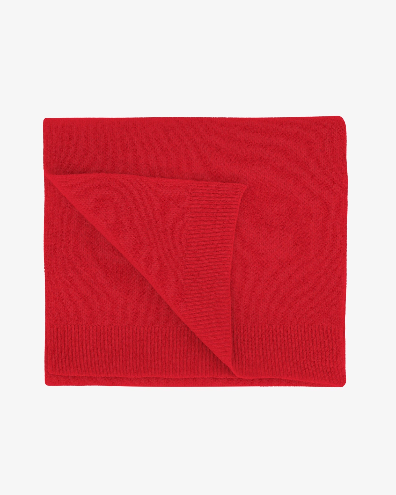 Colorful Standard Merino Wool Scarf Écharpe laine mérinos recyclée — Colorful Standard — Scarlet Red — packshot | Appart 17 Bruxelles