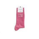 Félicie Aussi Chaussettes « La folle du bus » — Felicie Aussi — Rose chiné — photo produit | Appart 17 Bruxelles