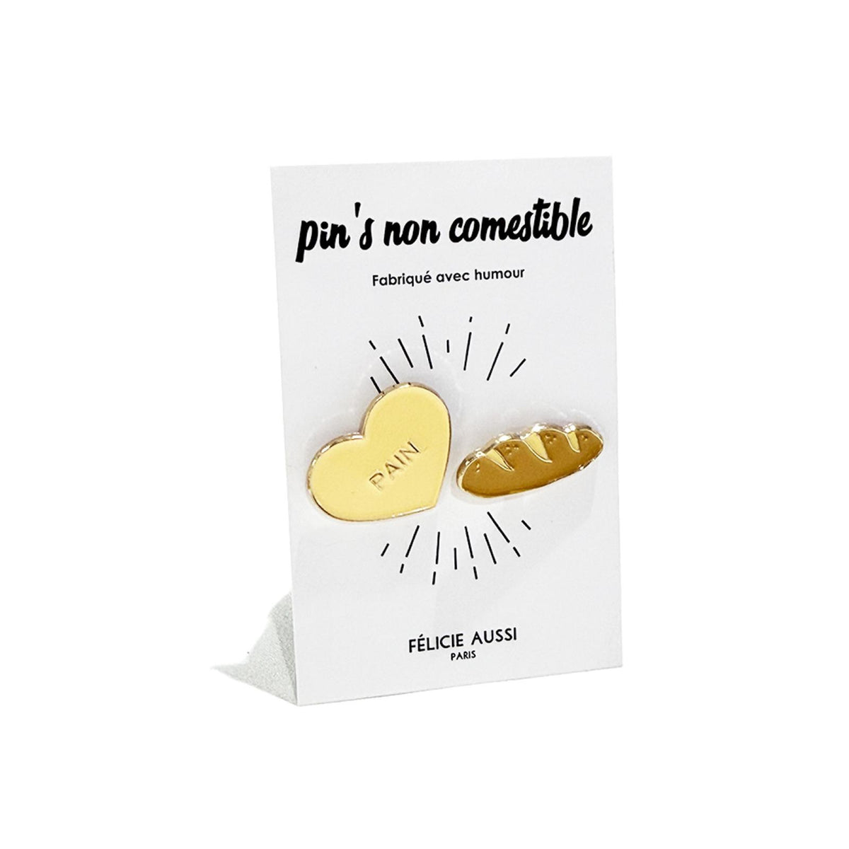Félicie Aussi Duo de pin's « Pain » — Felicie Aussi — Pain — photo produit | Appart 17 Bruxelles
