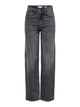 JDYSANDRA Jean droit taille haute à strass, longueur 32 — JDY — Medium Grey Denim — packshot | Appart 17 Bruxelles