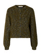 SLWKAT Cardigan court en laine et alpaga — Fir Green