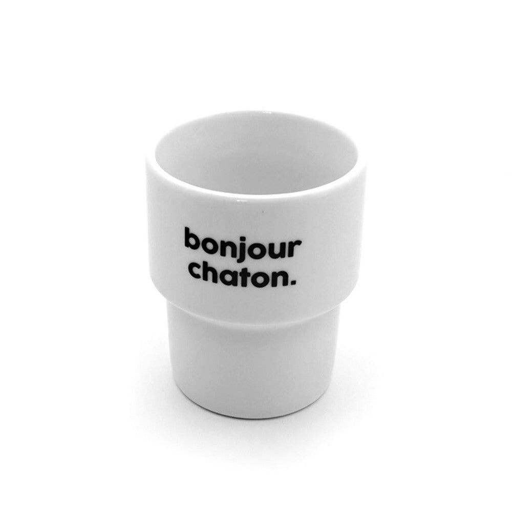 Gobelet « Bonjour chaton » — Félicie Aussi — Bonjour chaton — photo produit | Appart 17 Bruxelles