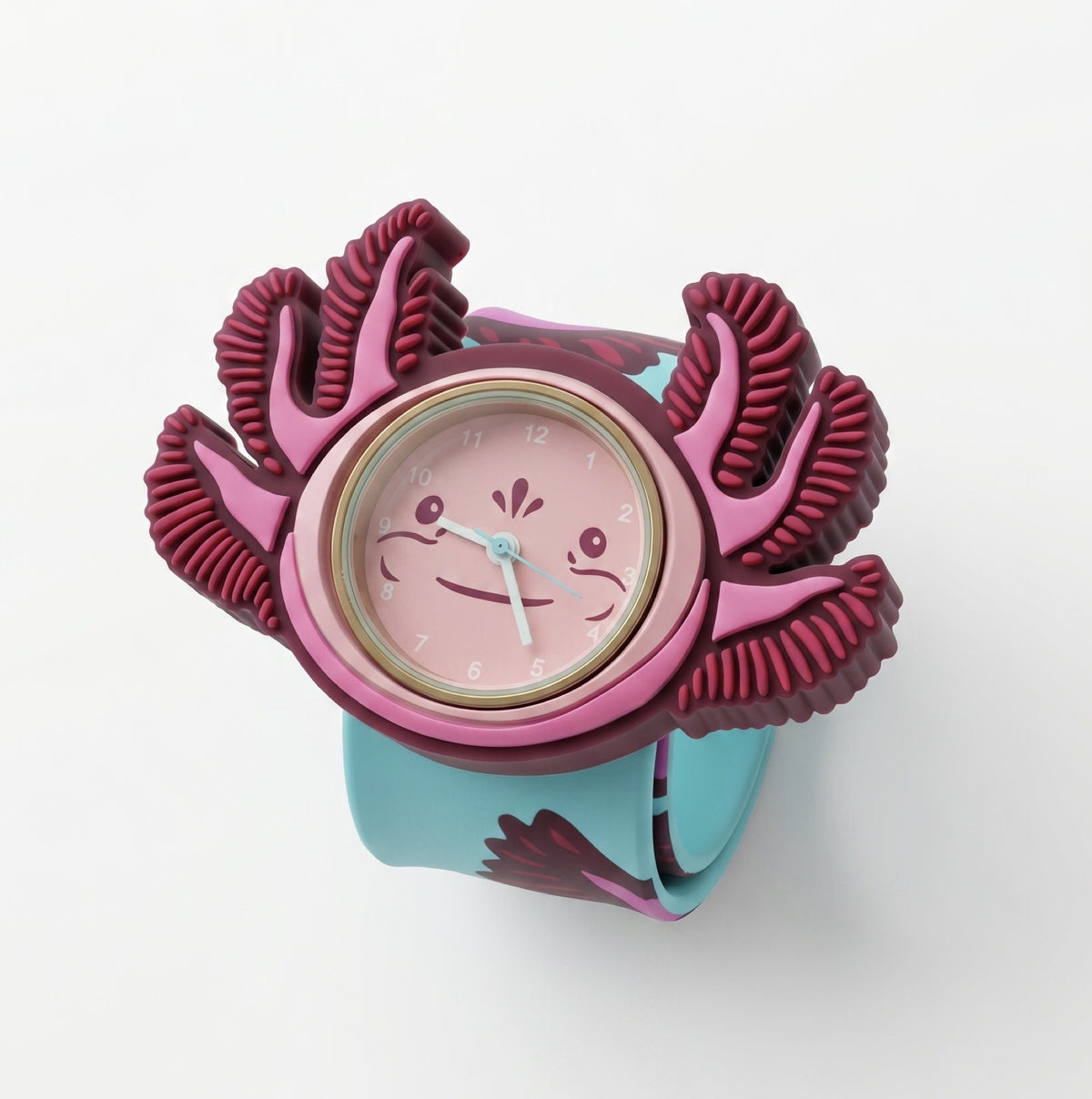 Montre slap enfant Time Pals — Mava Design — Axolotl — autre vue 2 | Appart 17 Bruxelles