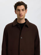 SLMRONNIE Manteau car coat en laine — Delicioso — vue 4