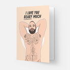 Carte d'amour LGBTQ+ « I Love You Beary Much » — vue 2 | Appart 17