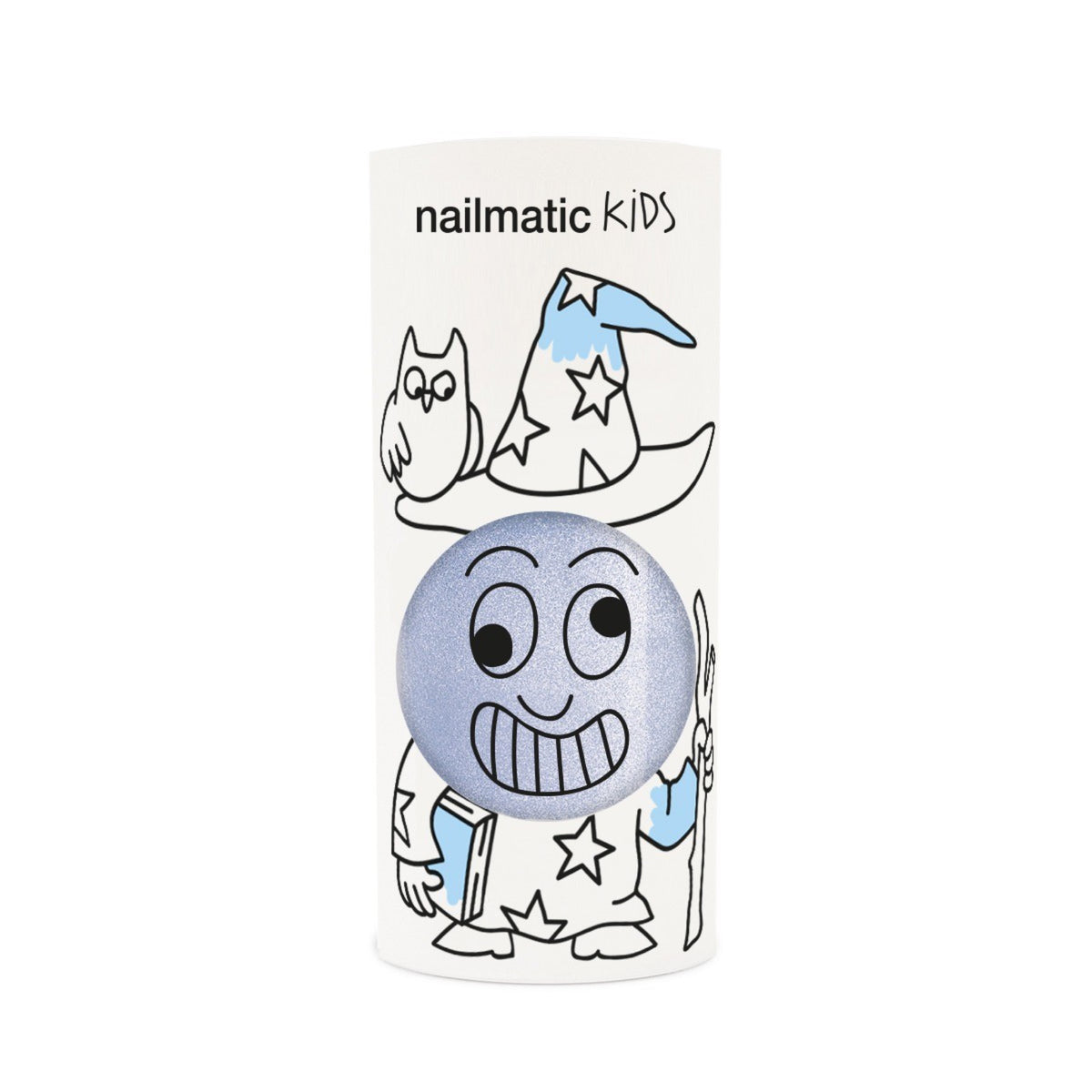 Vernis à l'eau pour enfant, pailleté — Nailmatic — Merlin bleu pailleté — autre vue 2 | Appart 17 Bruxelles