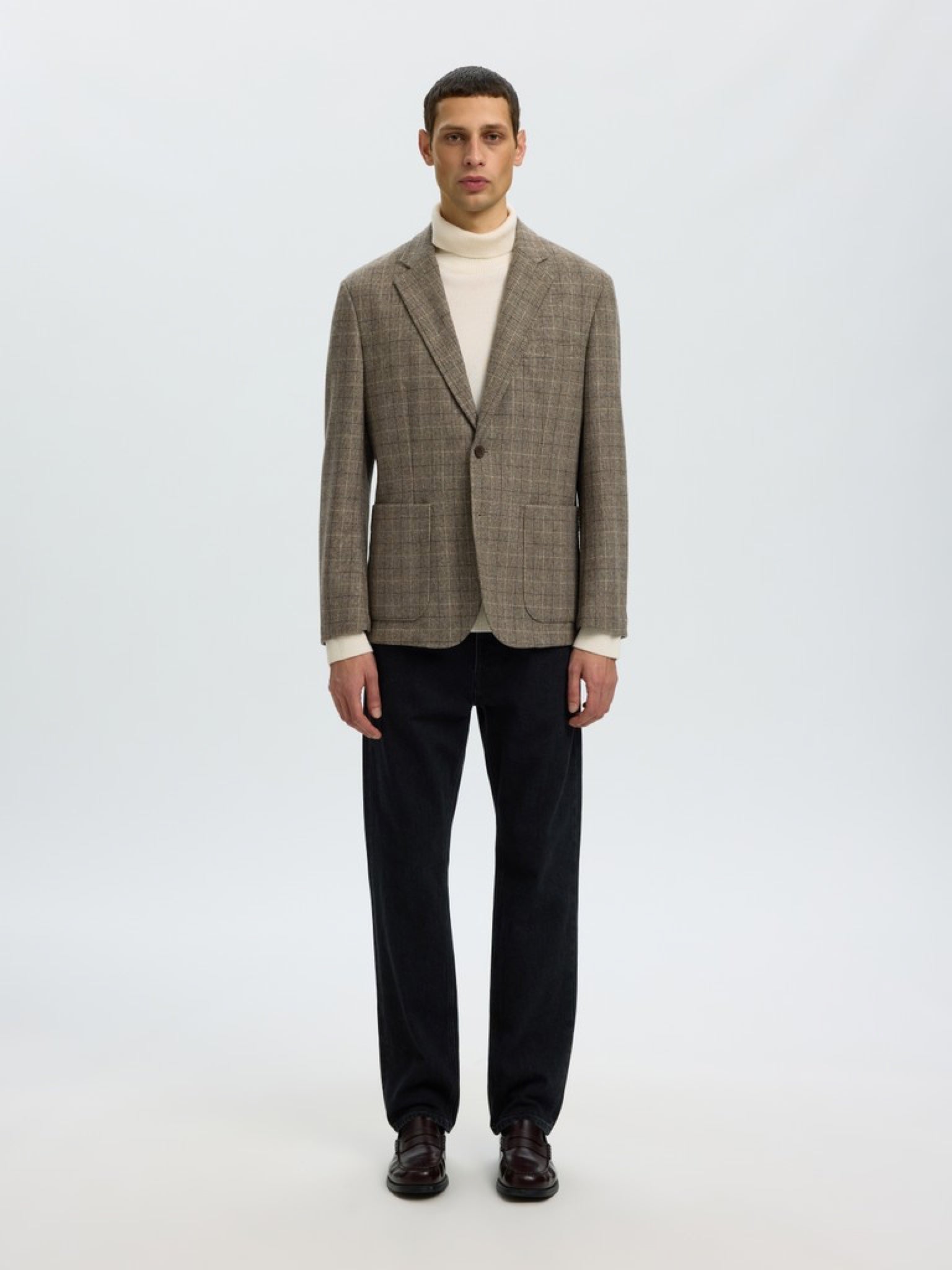 Selected Homme LANDON Blazer classique en laine à carreaux — vue 5