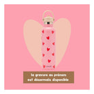 Gourde isotherme 600 ml — Atelier Wagram — Rose cœurs rouges — autre vue 4 | Appart 17 Bruxelles