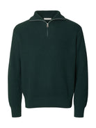SLMDRY Pull col montant demi-zip — Pine Grove — Selected