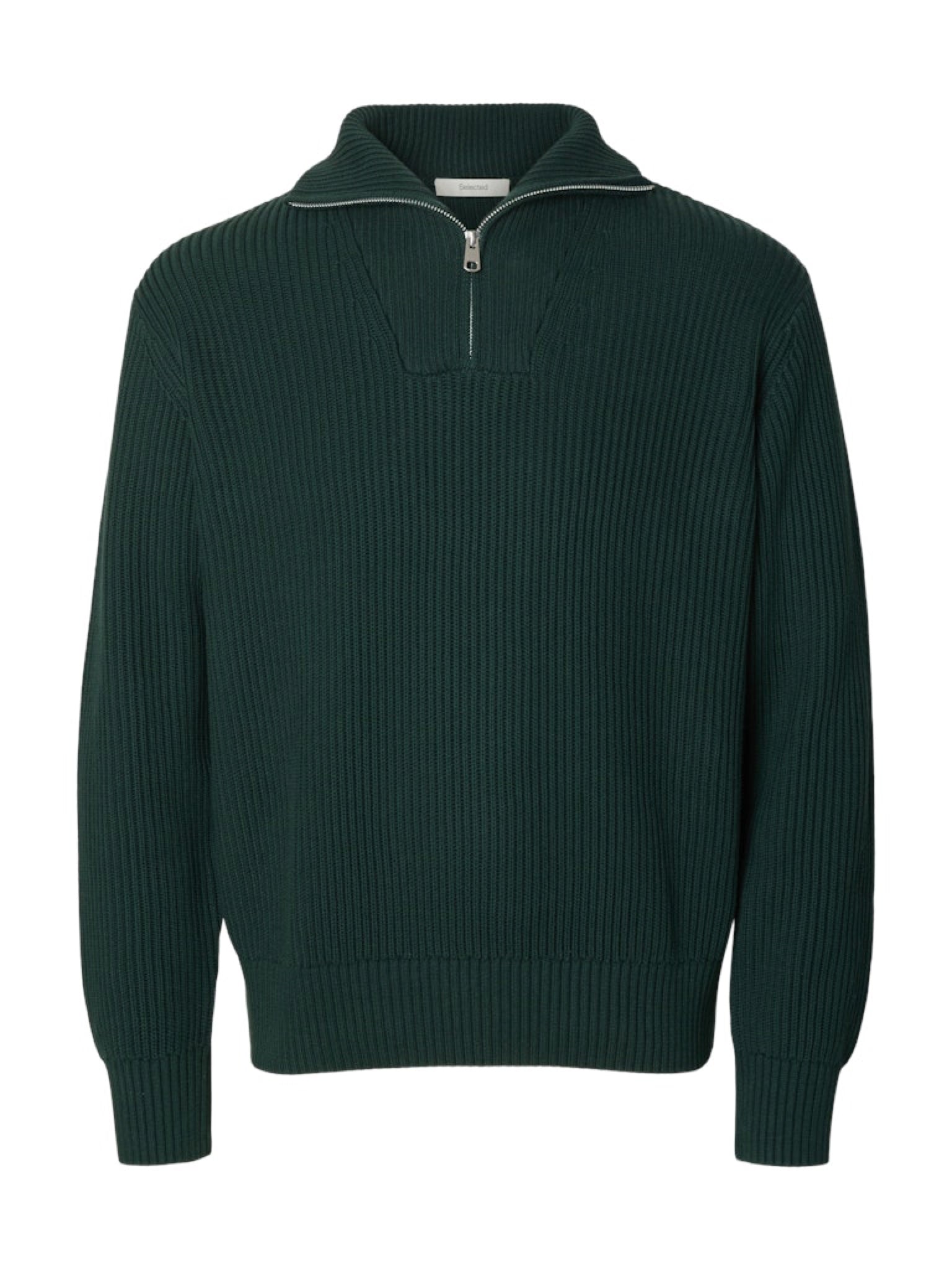 SLMDRY Pull col montant demi-zip — Pine Grove — Selected