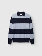 GABworren Polo rayé en laine — Navy Stripe