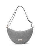 Hindbag Andrea Sac demi-lune d'hiver, velours, tartan ou effet laine — Hindbag — Effet laine granite — packshot 3 | Appart 17 Bruxelles