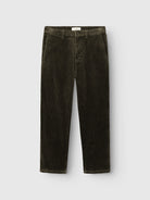 GABjoe Pantalon chino en velours côtelé stretch, coupe tapered — Gabba — Forest Night — packshot 3 | Appart 17 Bruxelles