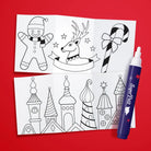 Kit de décoration de vitres de Noël, feutre effaçable — SuperPetit — Noël — autre vue 2 | Appart 17 Bruxelles