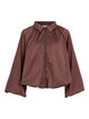 VISPORTY Veste courte volume en satin, zippée — VILA — Raisin — packshot | Appart 17 Bruxelles