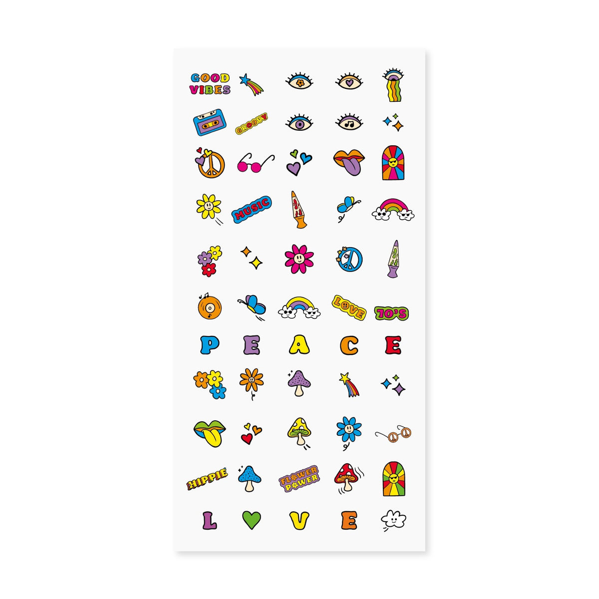 55 stickers pour ongles, Rock ou Années 70 — Nailmatic — Années 70 — autre vue 2 | Appart 17 Bruxelles