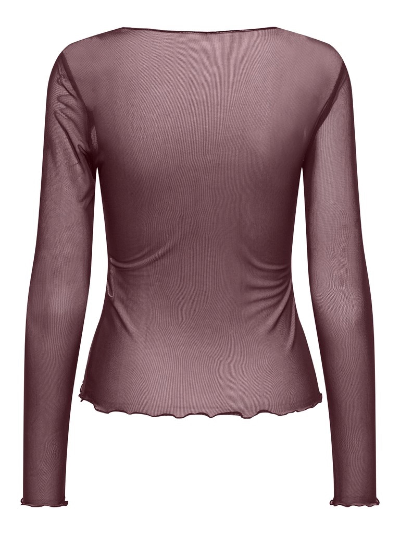 JDYELSA Top en mesh manches longues — Huckleberry — vue 2