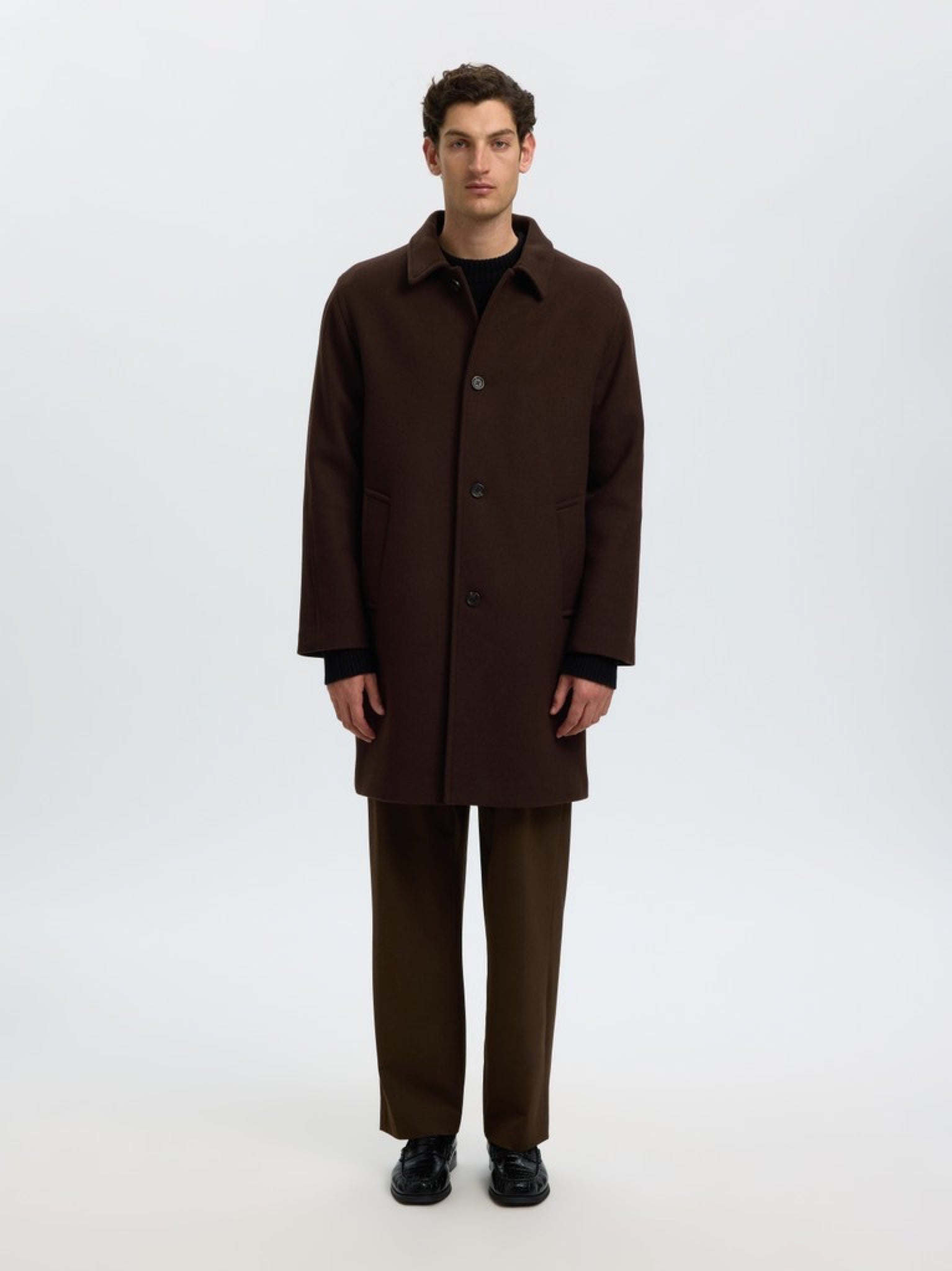 SLMRONNIE Manteau car coat en laine — Delicioso — vue 2