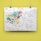 Poster géant à colorier 70 × 100 cm — OMY — Dinos — autre vue 2 | Appart 17 Bruxelles