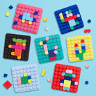 Silipop Pocket, jeu de mosaïque en silicone — SuperPetit — Rose — autre vue 2 | Appart 17 Bruxelles
