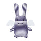 Doudou Ange Lapin avec hochet 20 cm — Trousselier — Marinière — packshot de face | Appart 17 Bruxelles