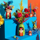 Cache-pot mural Frida Kahlo — Sass & Belle Europe — Rouge — en situation 5 | Appart 17 Bruxelles