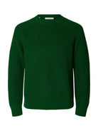 SLMPIM Pull col rond en maille côtelée à manches raglan — Selected Homme — Formal Garden — packshot 5 | Appart 17 Bruxelles