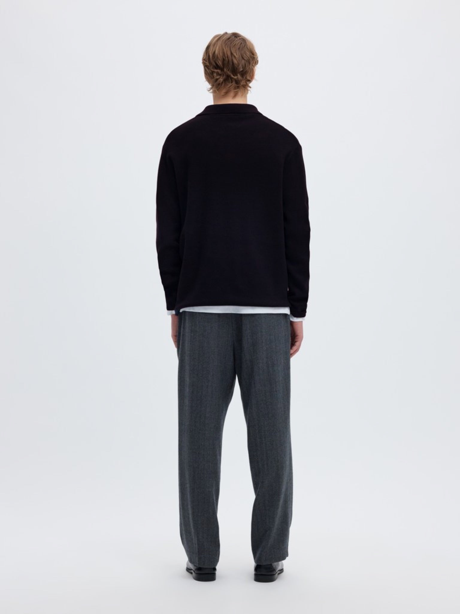 SLMTELLER Polo demi-zip en maille — Sky Captain — vue 4