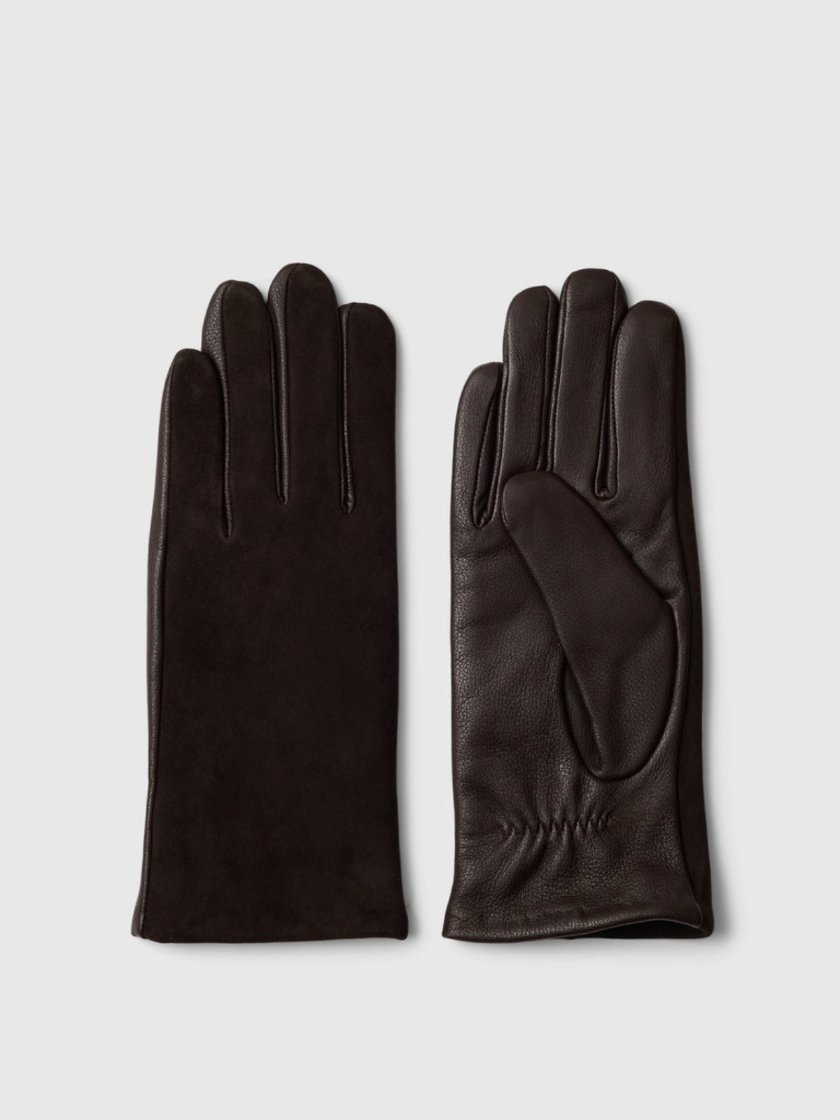 Selected Femme SLWMARINA Gants en cuir et daim d'agneau doublés laine — Selected Femme — Delicioso — packshot, paume 2 | Appart 17 Bruxelles