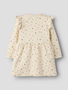 NMFHAYLA Robe sweat à fleurs et volants fille — name it — Almond Milk — autre vue 3 | Appart 17 Bruxelles