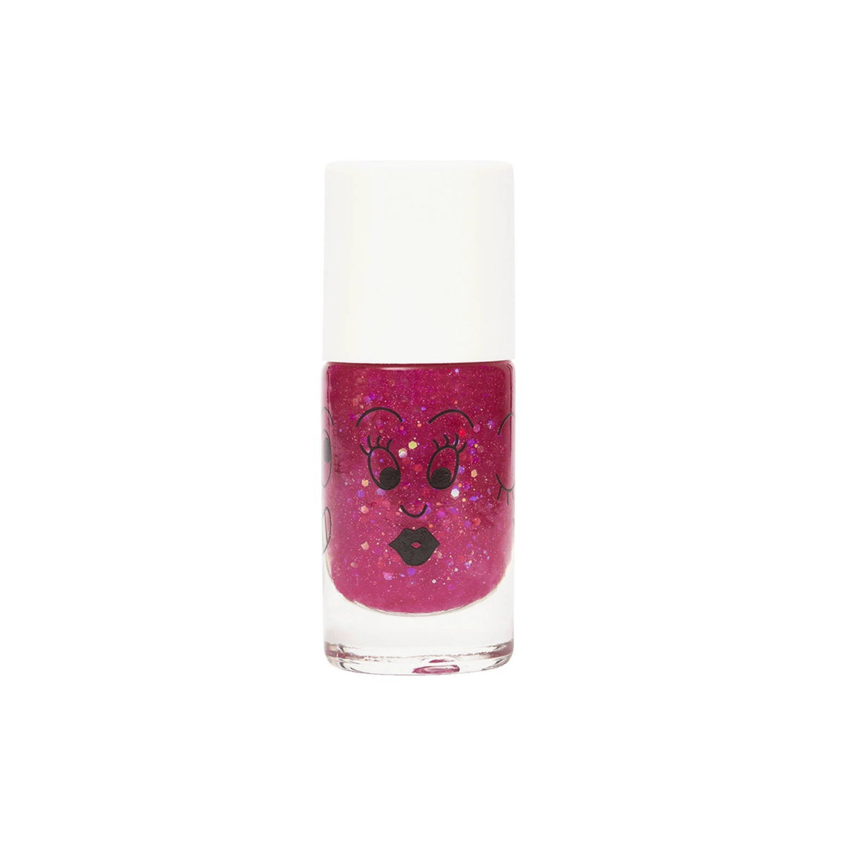 Vernis à l'eau pour enfant, pailleté — Nailmatic — Sheepy framboise — packshot | Appart 17 Bruxelles