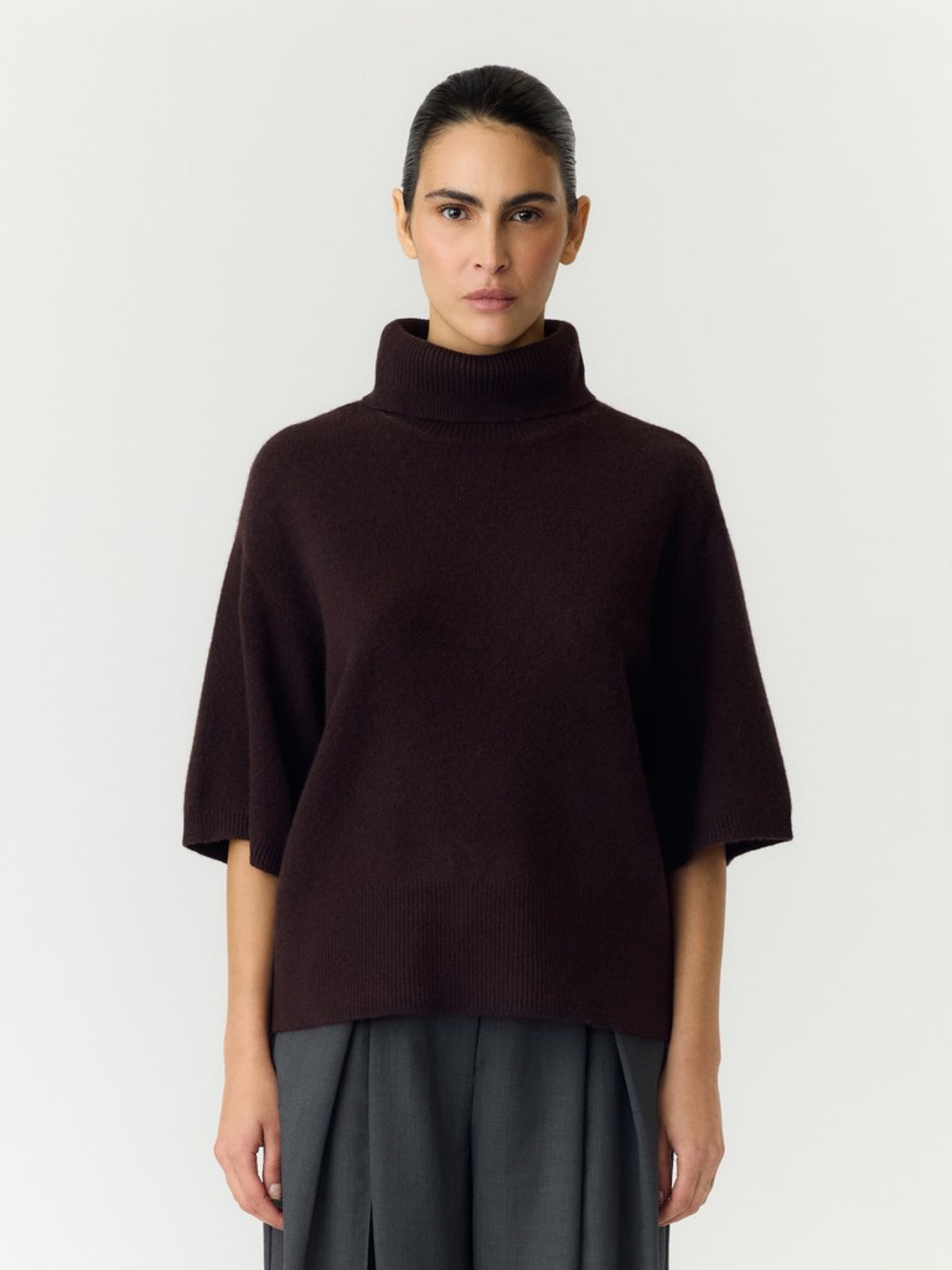 YAS EMILA Pull col roulé en laine — vue 7