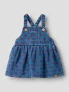 NBFLIVA Salopette-jupe en jean à cœurs bébé fille — Lil' Atelier — Dark Blue Denim Hearts — autre vue 4 | Appart 17 Bruxelles
