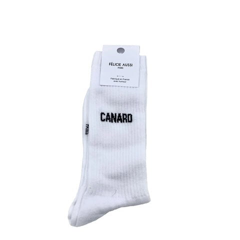 Chaussettes « Canard » — Félicie Aussi — Blanc — photo produit | Appart 17 Bruxelles