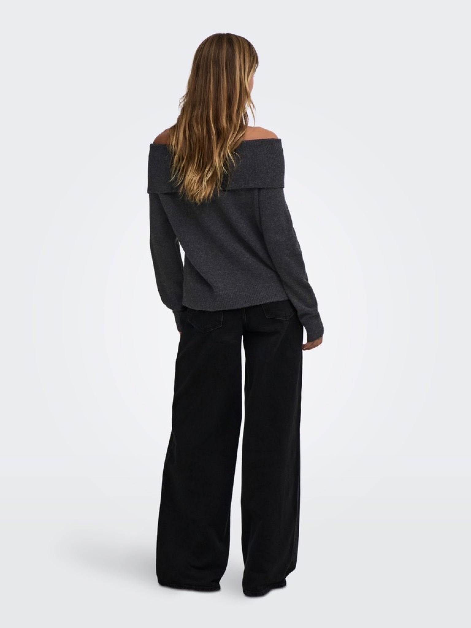 JDY ALIANA Pull en maille épaules dénudées — vue 5