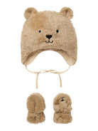 NBNMATUTA Ensemble bonnet ourson et moufles en teddy — name it — Pure Cashmere — vue de face | Appart 17 Bruxelles