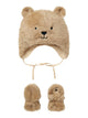NBNMATUTA Ensemble bonnet ourson et moufles en teddy — name it — Pure Cashmere — vue de face | Appart 17 Bruxelles