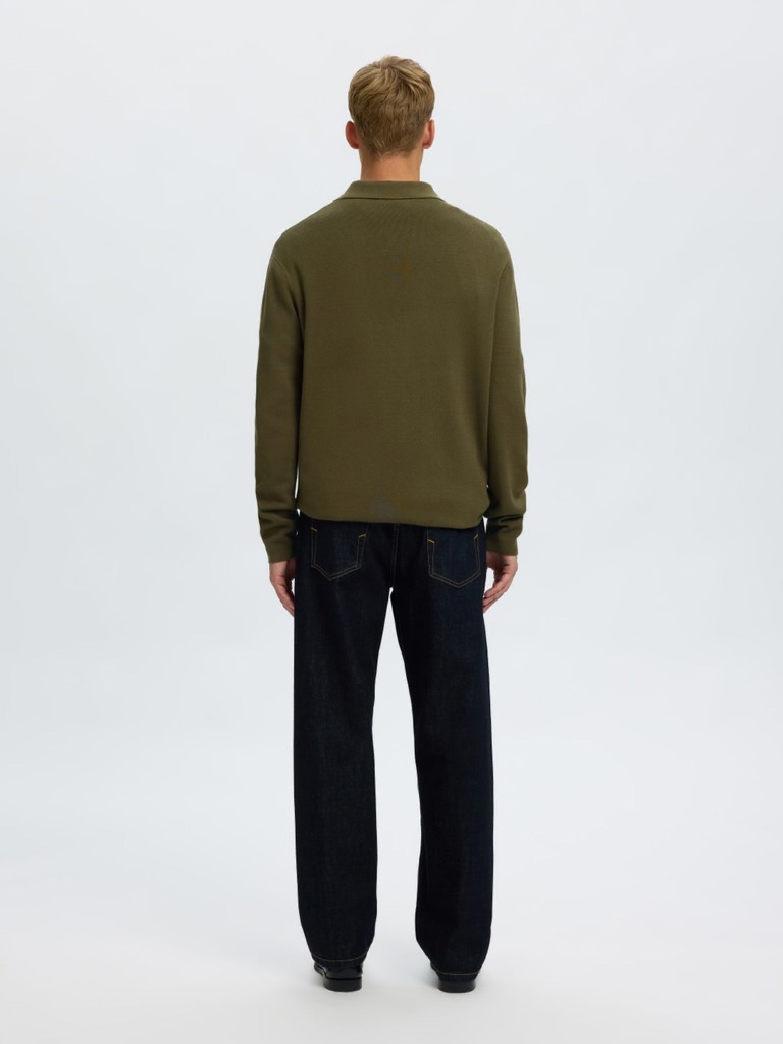 SLMTELLER Polo demi-zip en maille — Kalamata — vue 3