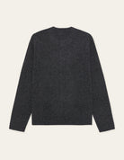Signature Cardigan col rond en laine — Charcoal Melange — vue 3