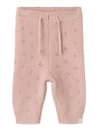 NBNLAGUNA Pantalon en maille bébé — Lil' Atelier — Adobe Rose — vue de face 2 | Appart 17 Bruxelles
