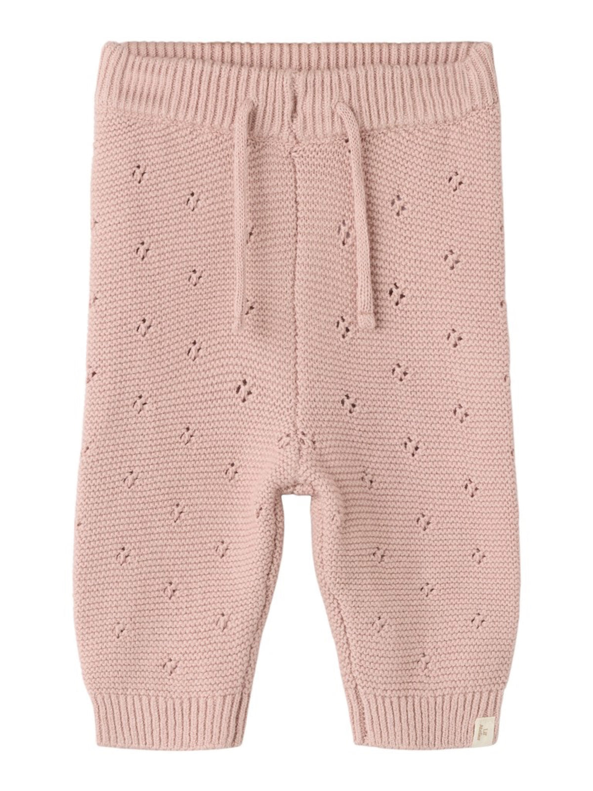 NBNLAGUNA Pantalon en maille bébé — Lil' Atelier — Adobe Rose — vue de face 2 | Appart 17 Bruxelles