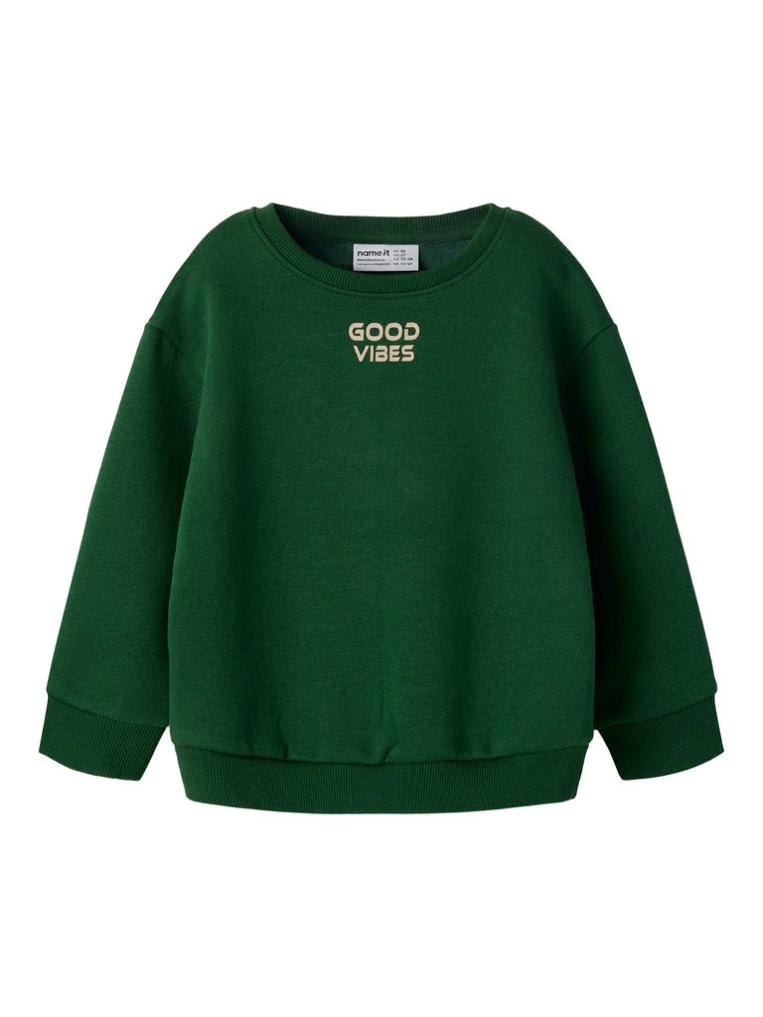NMMNILAS Sweat « Good Vibes » garçon — name it — Eden — vue de face | Appart 17 Bruxelles