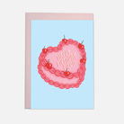 Carte d'anniversaire « Happy Birthday Bitch » — gâteau cœur — Kaart Blanche | Appart 17