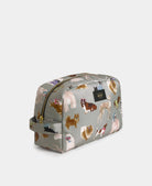 Grande trousse de toilette en polyester recyclé — Wouf — Puppy — packshot, vue de côté 2 | Appart 17 Bruxelles