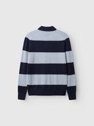 GABworren Polo rayé en laine — Navy Stripe — vue 8