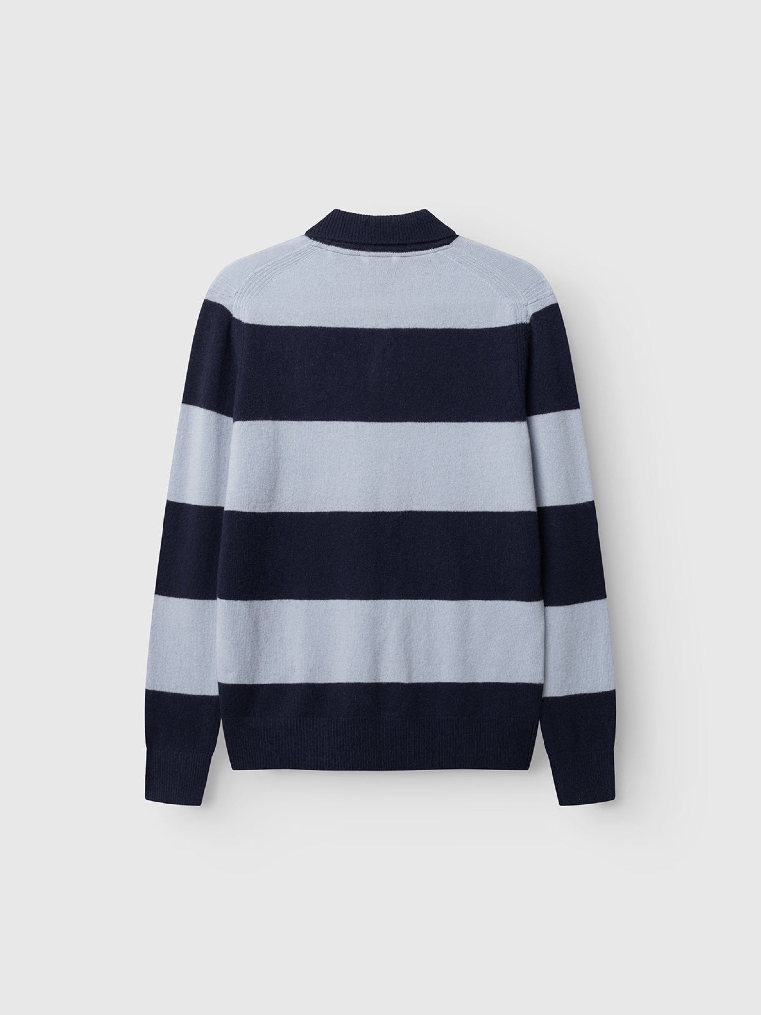 GABworren Polo rayé en laine — Navy Stripe — vue 8