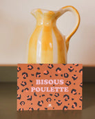 Carte d'amour illustrée Amor, Kiss Kiss, Bisous — Ma Petite Vie — Bisous Poulette — autre vue 2 | Appart 17 Bruxelles